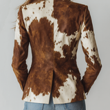 Agathe | Vintage Blazer Printet Ko Eco-Ansvarlig