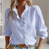 Alice | Flæset Knappet Bluse