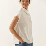 Linned Cutout Turtleneck Top QUINN