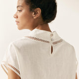 Linned Cutout Turtleneck Top QUINN