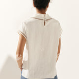 Linned Cutout Turtleneck Top QUINN