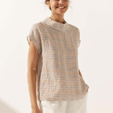 Linned Cutout Turtleneck Top QUINN