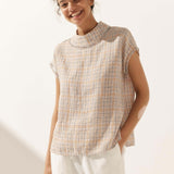 Linned Cutout Turtleneck Top QUINN