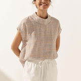 Linned Cutout Turtleneck Top QUINN