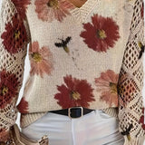 Alma | Elegant Trøje Med Blomsterdesign