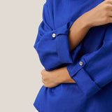 100% Linned Draperet Hals Top HOLLIS