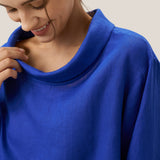 100% Linned Draperet Hals Top HOLLIS