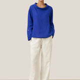100% Linned Draperet Hals Top HOLLIS