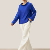 100% Linned Draperet Hals Top HOLLIS