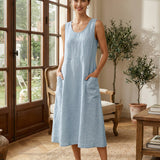 100% Linned Swing Strand Tankkjole GIANA