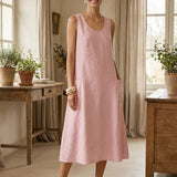 100% Linned Swing Strand Tankkjole GIANA