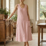 100% Linned Swing Strand Tankkjole GIANA