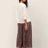 100% Linned Knap-Front Drop Shoulder Skjorte PÅSKE