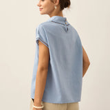 Linned Cutout Turtleneck Top QUINN
