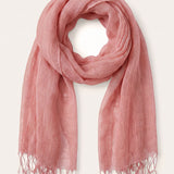 100% Linned Letvægts Ensfarvet Tørklæde BIANCA