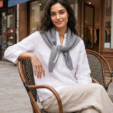 100% Merino Uld Strikket Trekantscraf