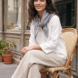 100% Merino Uld Strikket Trekantscraf