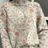 Colette | Vintage Floral Turtleneck Sweater