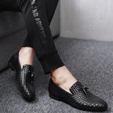 William | Vævede Læder Slip-On Loafers