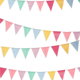 Bæredygtige Linned-Look Bunting Flag