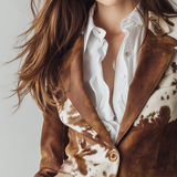 Agathe | Vintage Blazer Printet Ko Eco-Ansvarlig