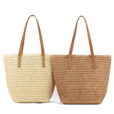 Vævet Tapered Tote Bag