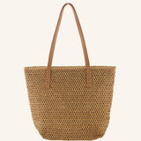 Vævet Tapered Tote Bag