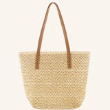Vævet Tapered Tote Bag