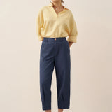 Linned Oversized Fit Pocket Skjorte ELOWEN