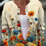 Tansy™ | Vintage Blomsterprint Cardigan Trøje