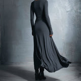 Mildred | Side-Knot Jersey Maxi Kjole