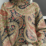 Rosaleen | Heritage Paisley Turtleneck Sweater