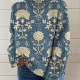 Judith | Botanisk Mockneck Sweater