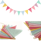 Bæredygtige Linned-Look Bunting Flag