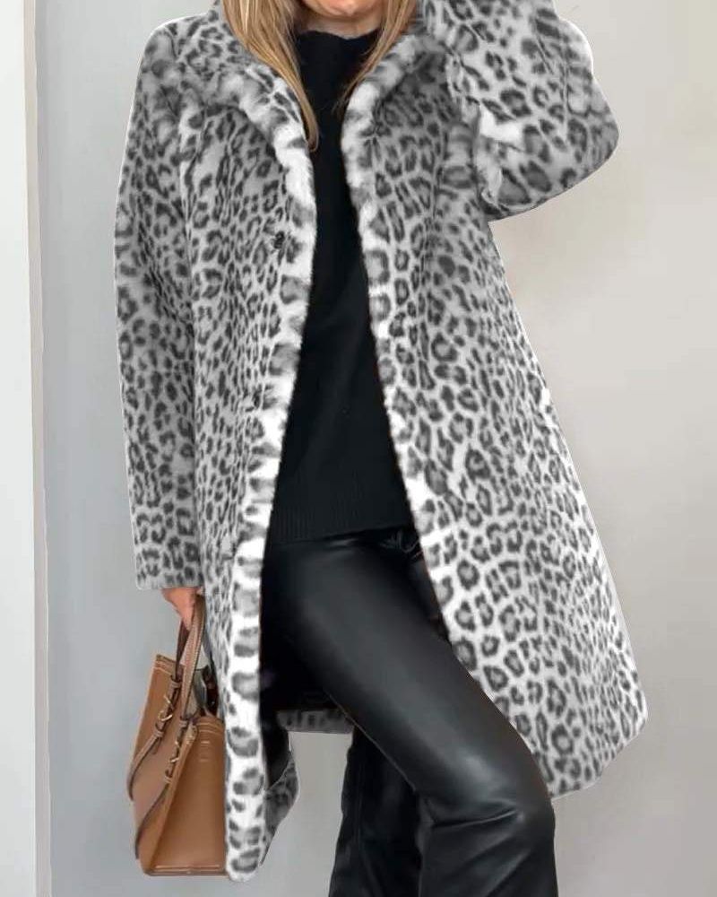 Lysandra™ Elegant Leopard Jakke