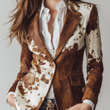 Agathe | Vintage Blazer Printet Ko Eco-Ansvarlig