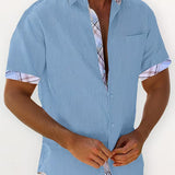 Kolby - Patchwork Ternet Skjorte Med Lomme