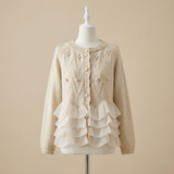 Rosie - Hyggelig Strik Ruffle Cardigan