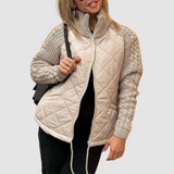 Carina™ Uld Patchwork Dunjakke