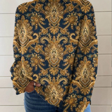 Pauline | Ornate Paisley Højhalset Sweater