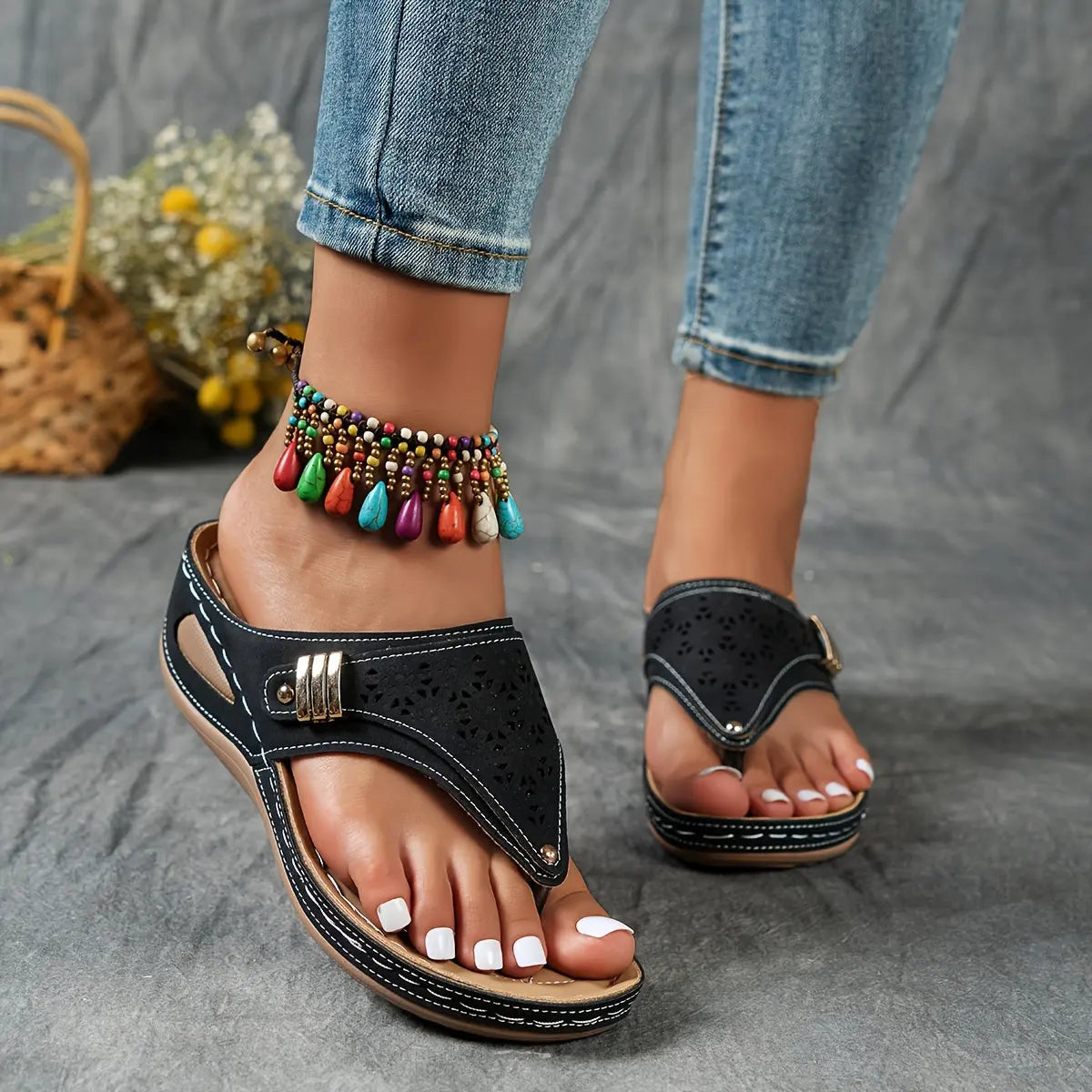 Morrie – Wedge Toe Sandaler til Kvinder