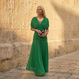 Sienna | Elegant Grøn Kjole