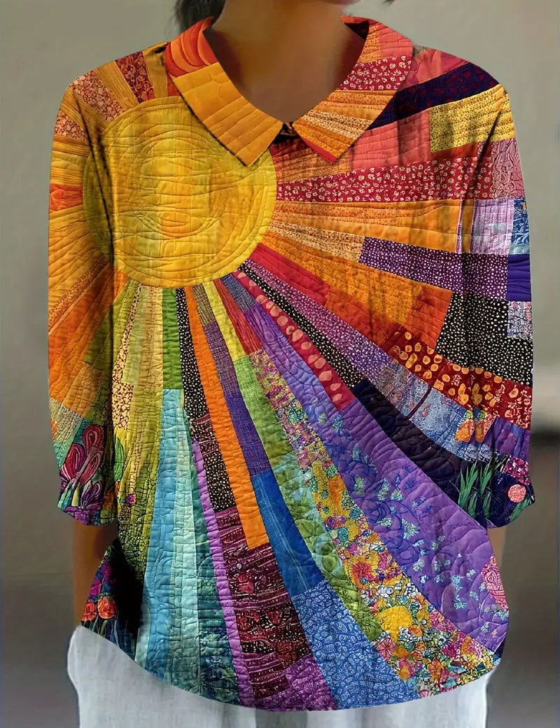 Sofia™ | Farverig og komfortabel bluse