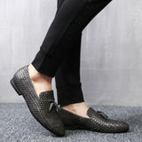 William | Vævede Læder Slip-On Loafers