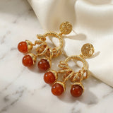Vintage Frugt Charm Statement Øreringe