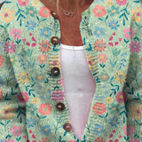 Foxfield™ | Dame Vintage Blomster Cardigan