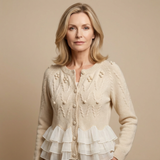 Rosie - Hyggelig Strik Ruffle Cardigan