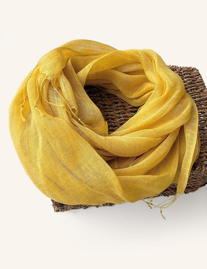 Cecilie Ensfarvet Tørklæde