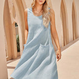 100% Linned Swing Strand Tank Kjole GIANA