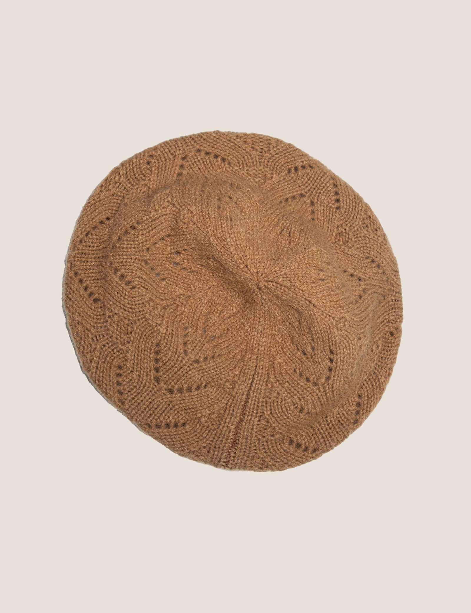 100% Uld Håndstrikket Beret